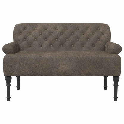 Loungebank met knopencomfort Donkergrijs 120 x 65 x 78 cm