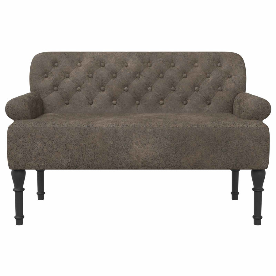 Loungebank met knopencomfort Donkergrijs 120 x 65 x 78 cm