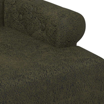 Loungebank met knopencomfort Legergroen 120 x 65 x 78 cm
