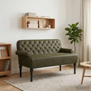 Loveseat legergroen 120x65x78 cm