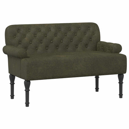 Loungebank met knopencomfort Legergroen 120 x 65 x 78 cm