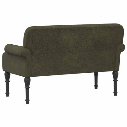 Loungebank met knopencomfort Legergroen 120 x 65 x 78 cm
