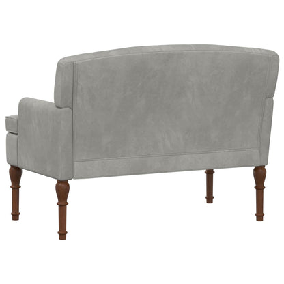 Loungebank met knopencomfort Lichtgrijs 111 x 65 x 79 cm