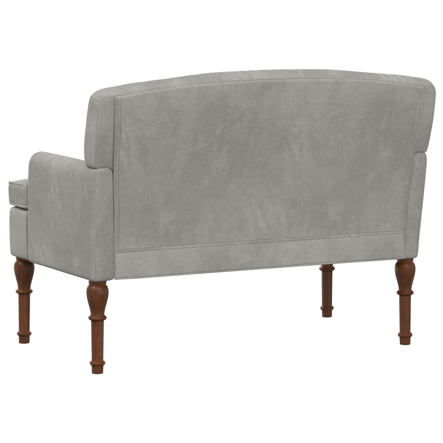 Loungebank met knopencomfort Lichtgrijs 111 x 65 x 79 cm