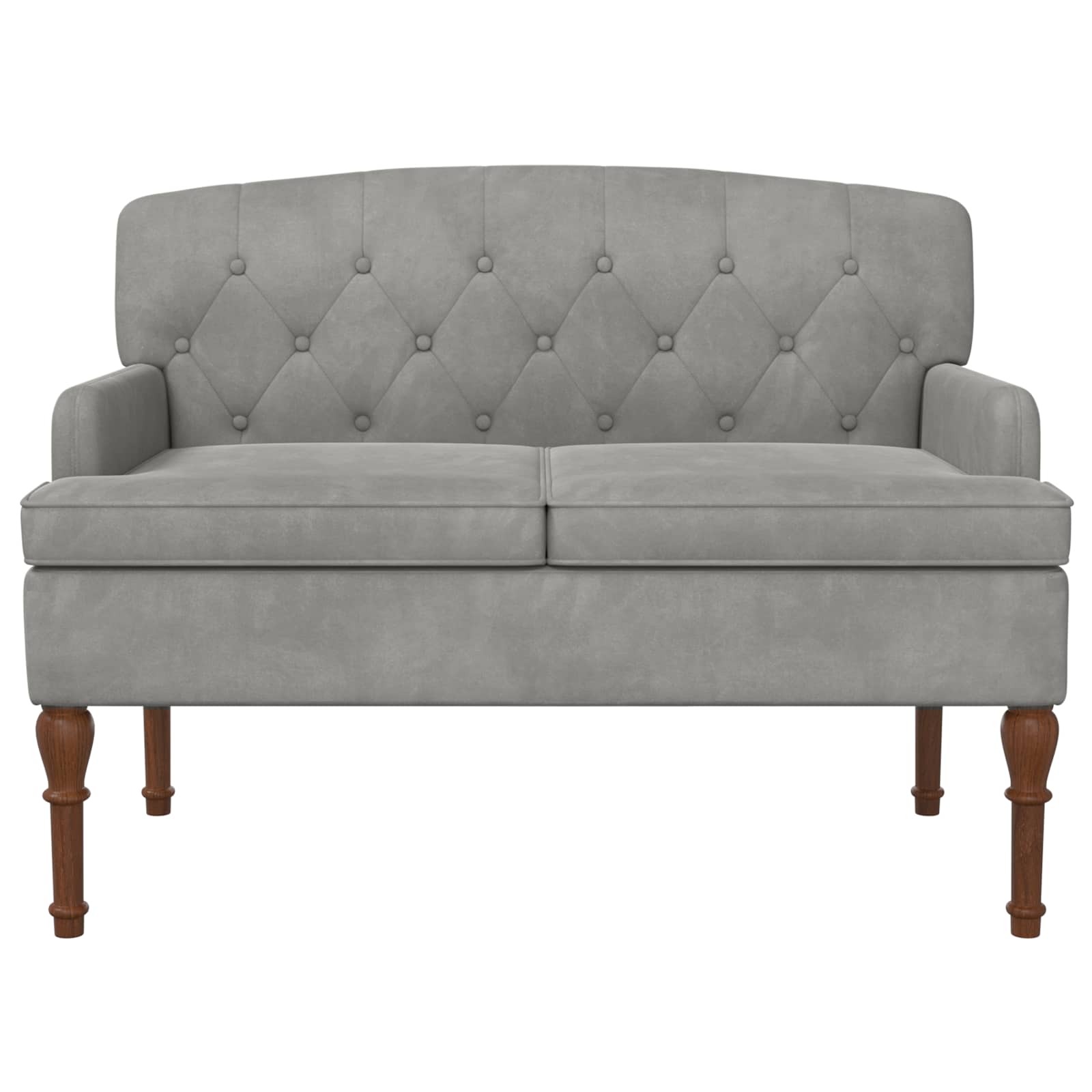 Loungebank met knopencomfort Lichtgrijs 111 x 65 x 79 cm