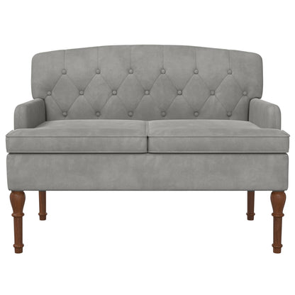 Loungebank met knopencomfort Lichtgrijs 111 x 65 x 79 cm
