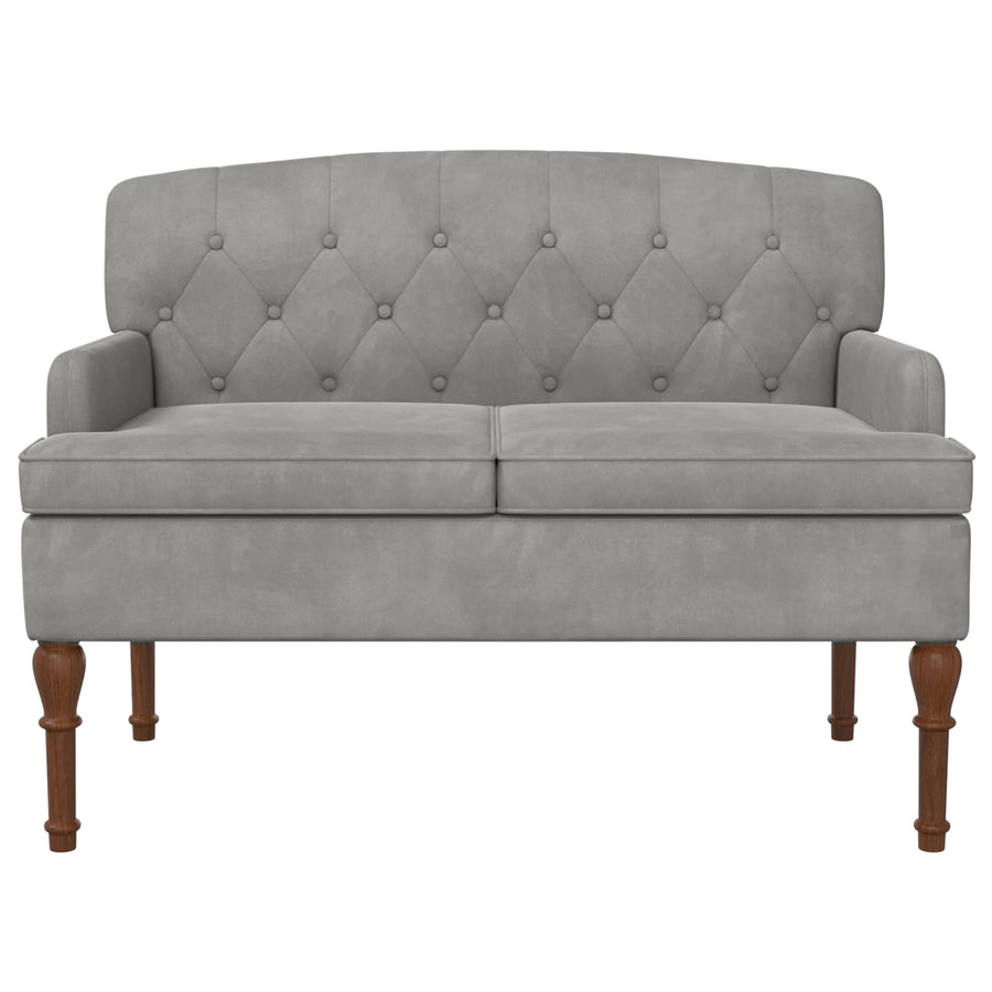 Loungebank met knopencomfort Lichtgrijs 111 x 65 x 79 cm