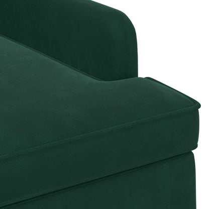 Loungebank met knopencomfort Donkergroen 111 x 65 x 79 cm