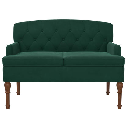 Loungebank met knopencomfort Donkergroen 111 x 65 x 79 cm