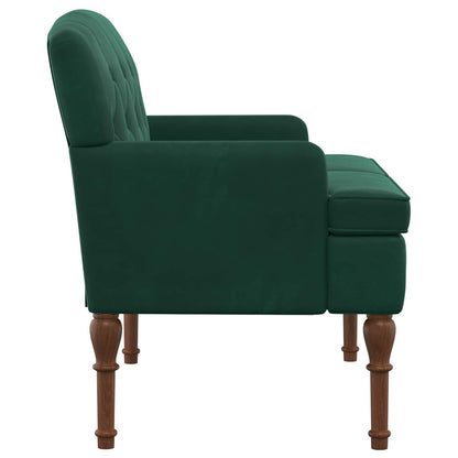 Loungebank met knopencomfort Donkergroen 111 x 65 x 79 cm