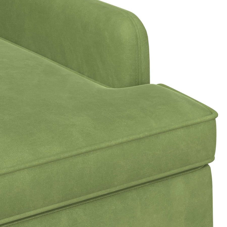 Loungebank met knopencomfort Lichtgroen 111 x 65 x 79 cm