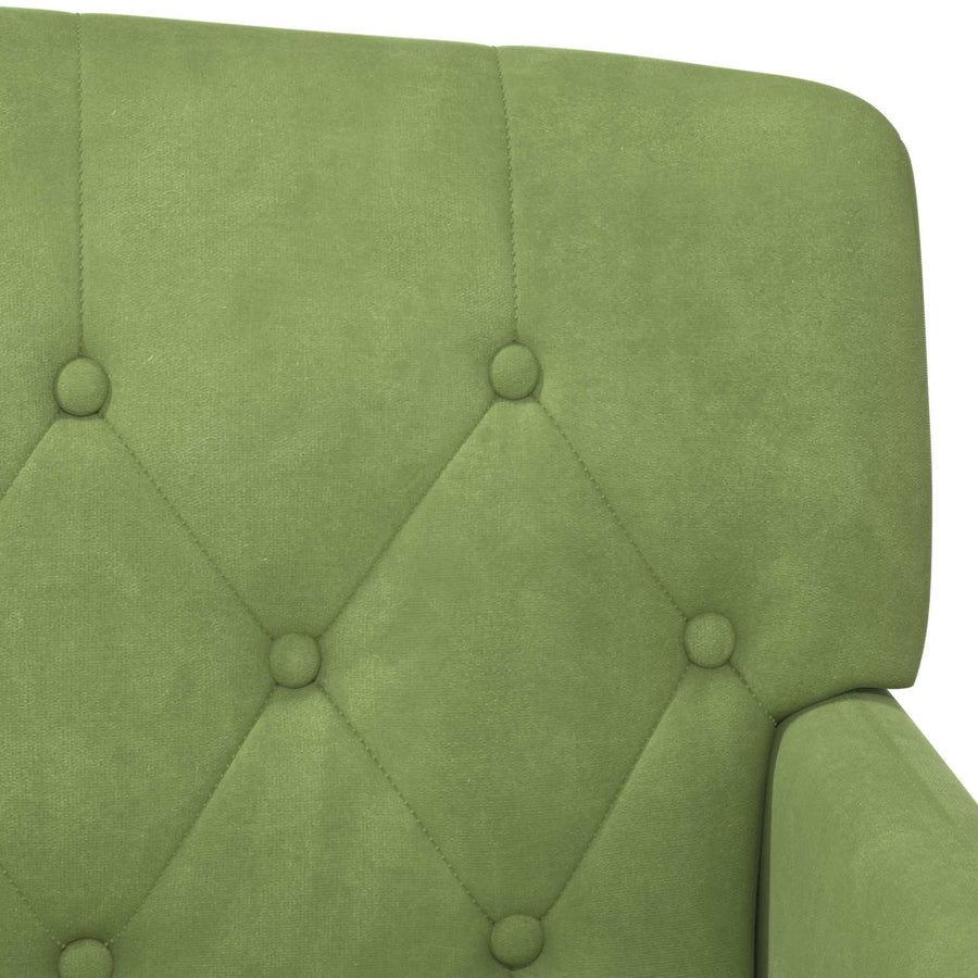 Loungebank met knopencomfort Lichtgroen 111 x 65 x 79 cm