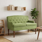 Loungebank met knopencomfort Lichtgroen 111 x 65 x 79 cm