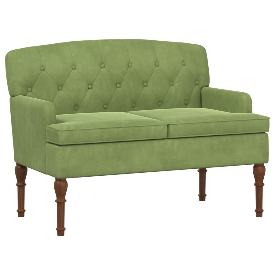 Loungebank met knopencomfort Lichtgroen 111 x 65 x 79 cm