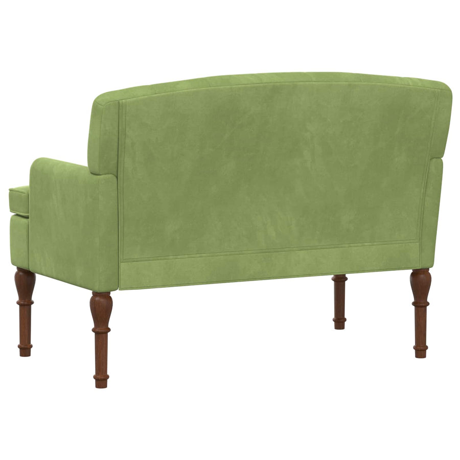 Loungebank met knopencomfort Lichtgroen 111 x 65 x 79 cm