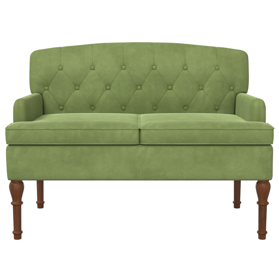 Loungebank met knopencomfort Lichtgroen 111 x 65 x 79 cm
