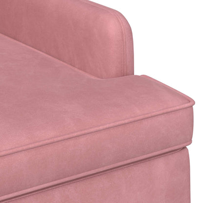 Loungebank met knopencomfort Roze 111 x 65 x 79 cm Fluweel
