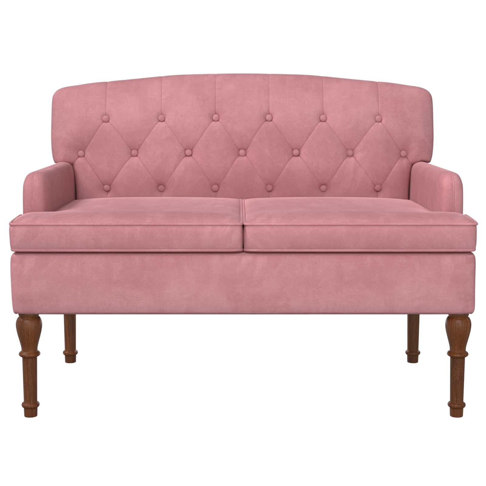 Loungebank met knopencomfort Roze 111 x 65 x 79 cm Fluweel