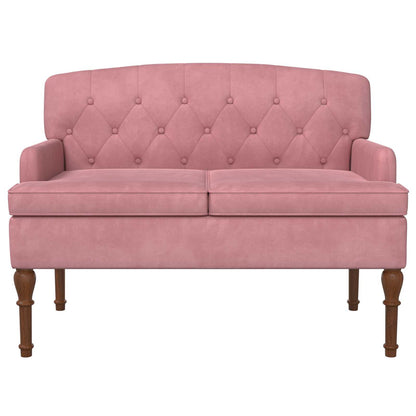 Loungebank met knopencomfort Roze 111 x 65 x 79 cm Fluweel