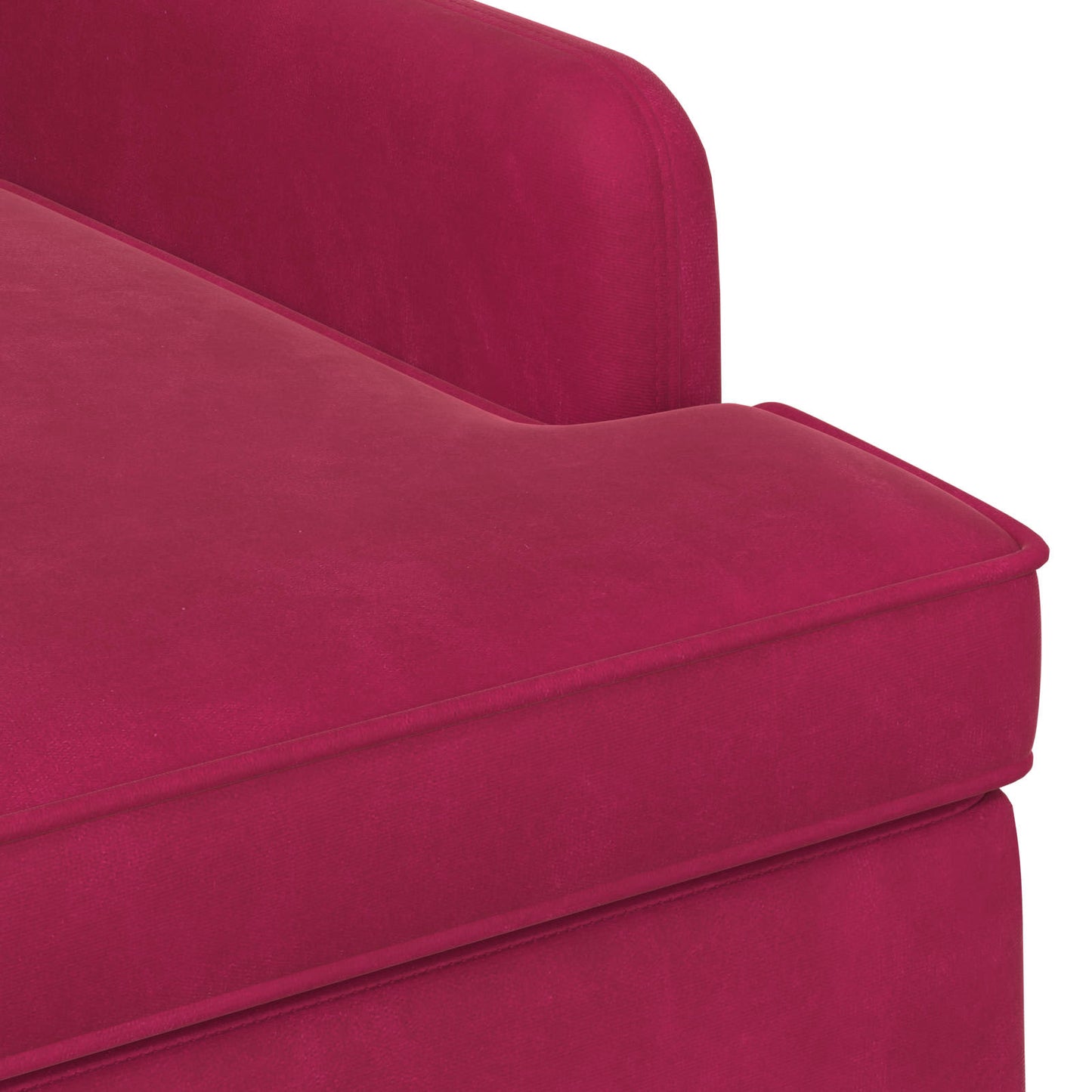 Loungebank met knopencomfort Wijnrood 111 x 65 x 79 cm Fluweel