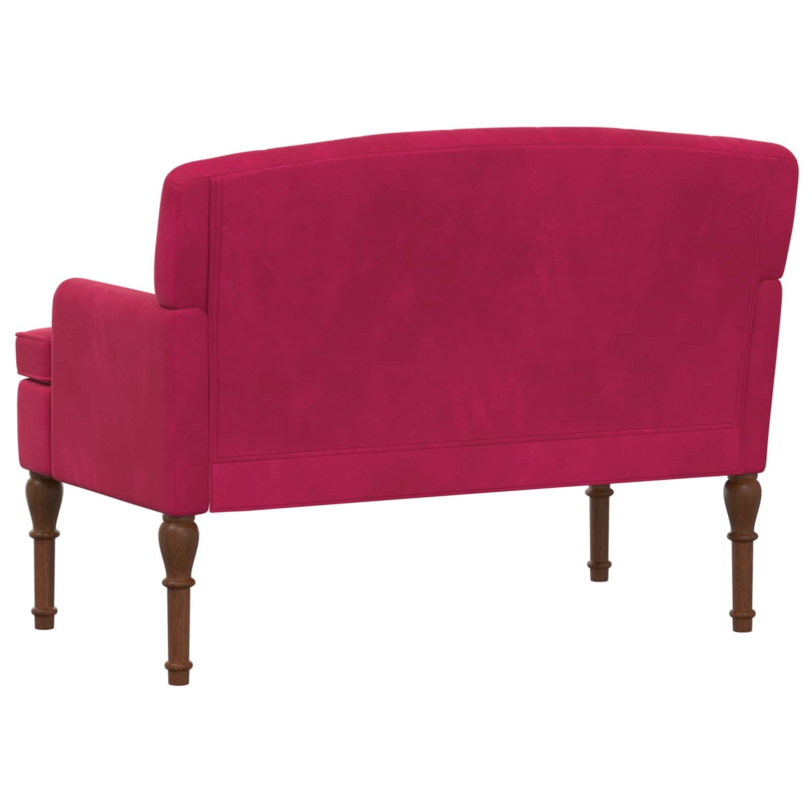 Loungebank met knopencomfort Wijnrood 111 x 65 x 79 cm Fluweel