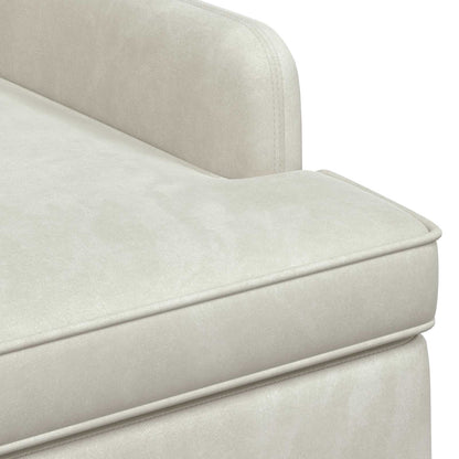 Loungebank met knopencomfort Crèmekleurig 111 x 65 x 79 cm