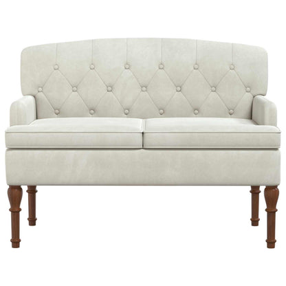 Loungebank met knopencomfort Crèmekleurig 111 x 65 x 79 cm