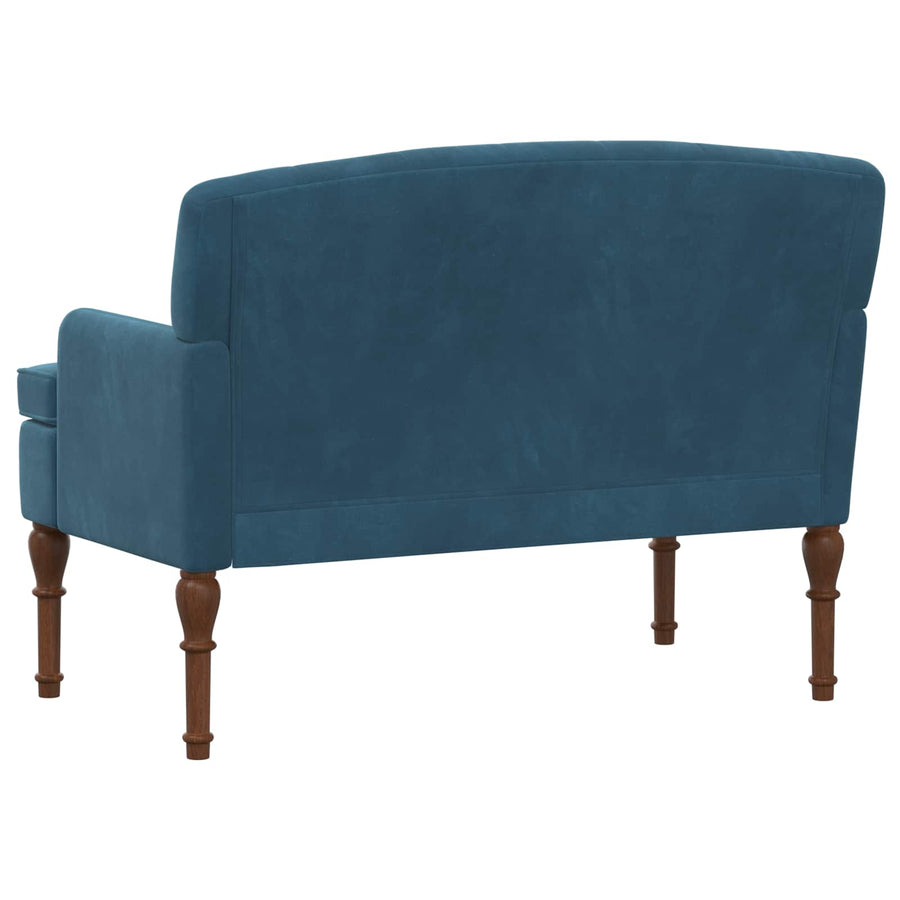 Loungebank met knopencomfort Blauw 111 x 65 x 79 cm Fluweel