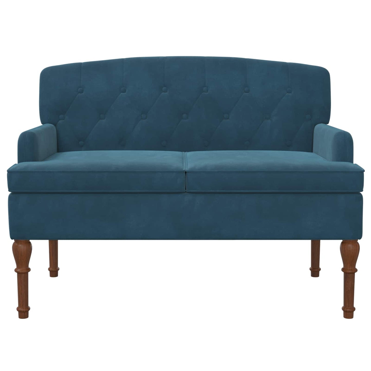 Loungebank met knopencomfort Blauw 111 x 65 x 79 cm Fluweel