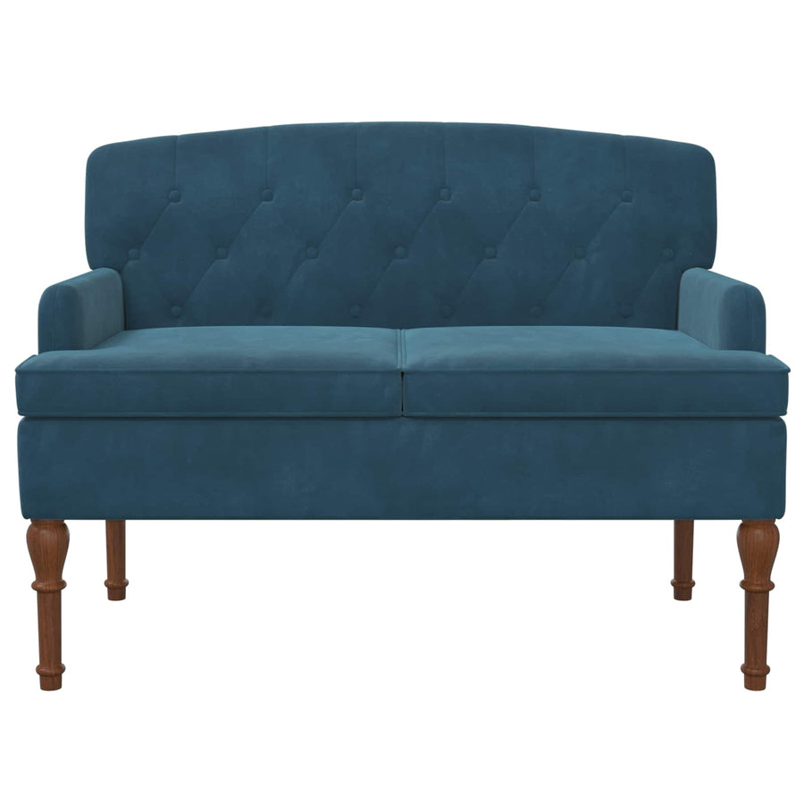 Loungebank met knopencomfort Blauw 111 x 65 x 79 cm Fluweel