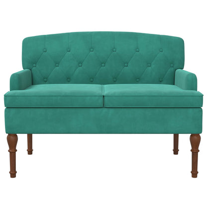 Loungebank met knopencomfort Turquoise 111 x 65 x 79 cm Fluweel
