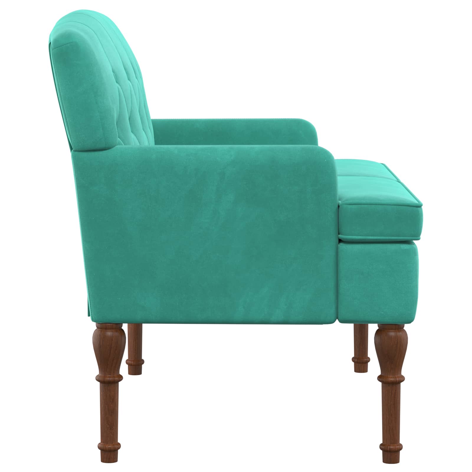 Loungebank met knopencomfort Turquoise 111 x 65 x 79 cm Fluweel