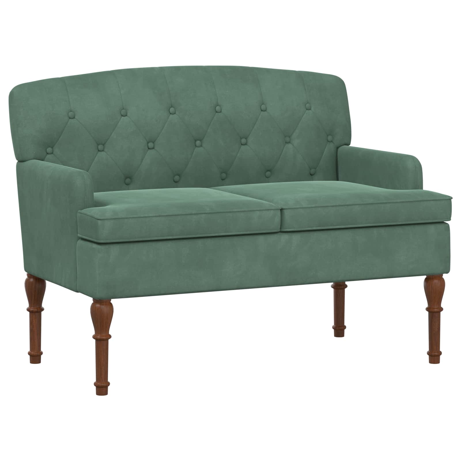 Loungebank met knopencomfort Zeegroen 111 x 65 x 79 cm Fluweel