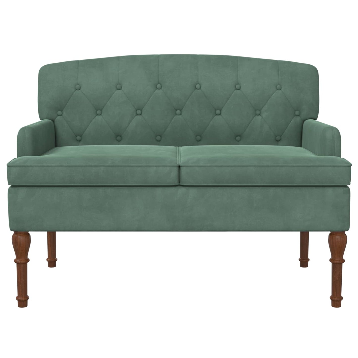 Loungebank met knopencomfort Zeegroen 111 x 65 x 79 cm Fluweel
