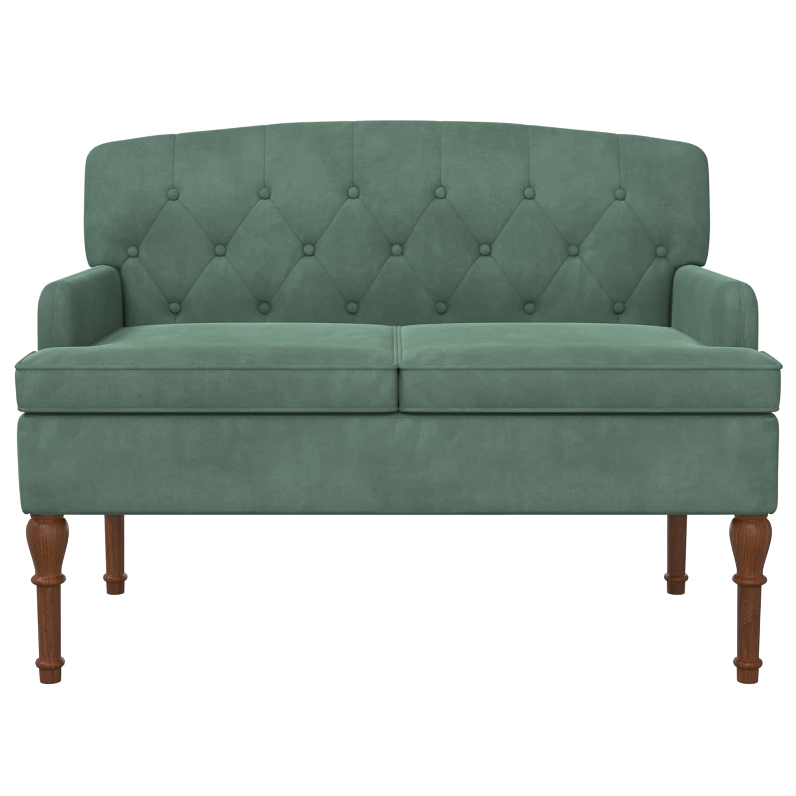 Loungebank met knopencomfort Zeegroen 111 x 65 x 79 cm Fluweel