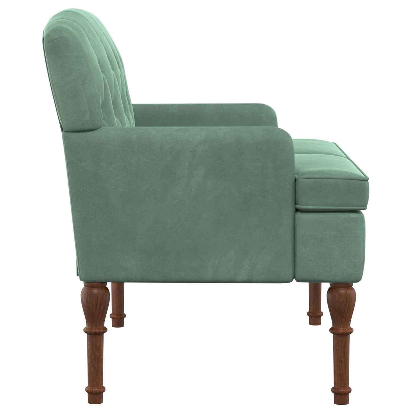 Loungebank met knopencomfort Zeegroen 111 x 65 x 79 cm Fluweel