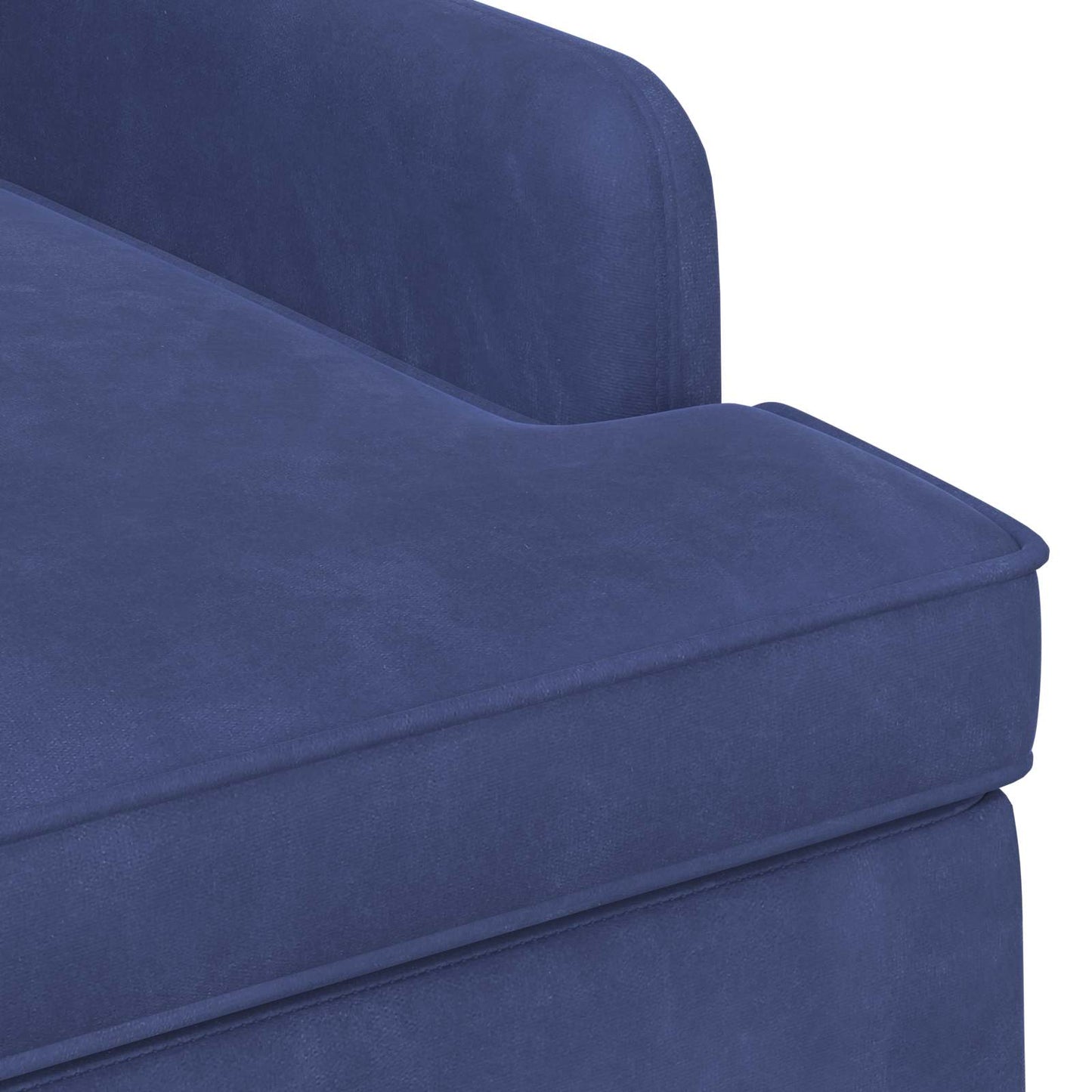 Loungebank met knopencomfort Politieblauw 111 x 65 x 79 cm