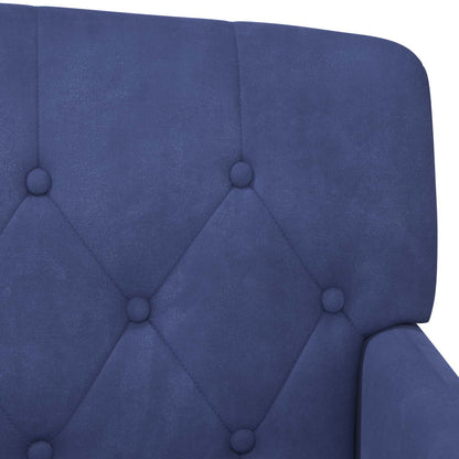 Loungebank met knopencomfort Politieblauw 111 x 65 x 79 cm