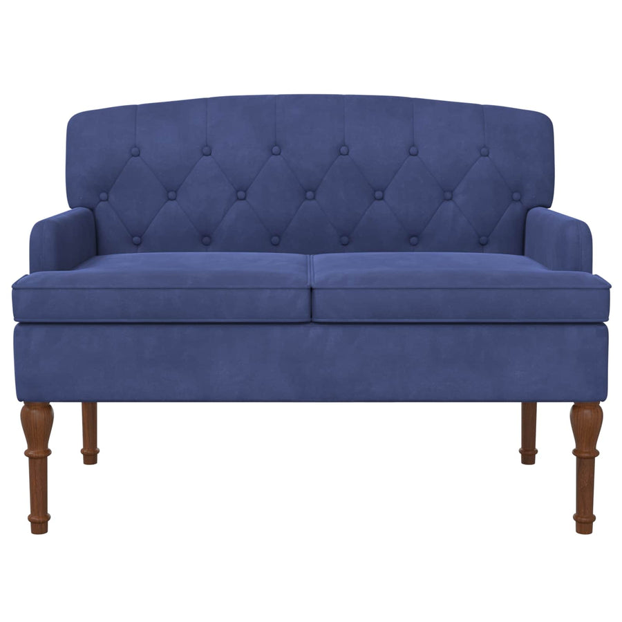 Loungebank met knopencomfort Politieblauw 111 x 65 x 79 cm