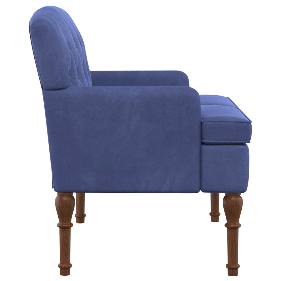 Loungebank met knopencomfort Politieblauw 111 x 65 x 79 cm