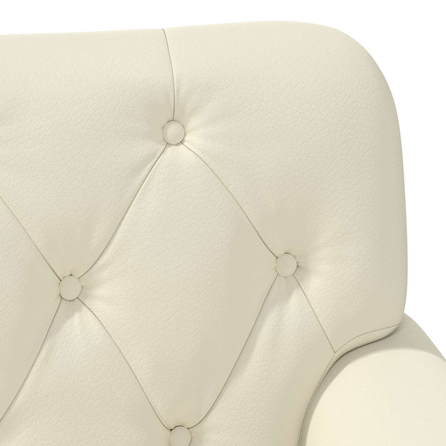 Loungebank met knopencomfort Crèmekleurig 120 x 65 x 77 cm