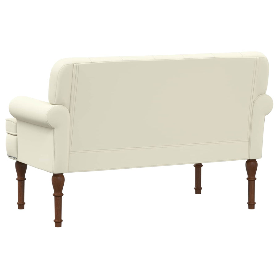 Loungebank met knopencomfort Crèmekleurig 120 x 65 x 77 cm