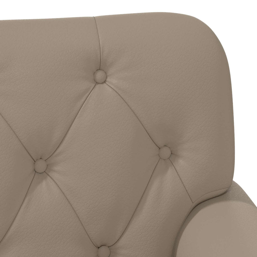 Loungebank met knopencomfort Cappuccino 120 x 65 x 77 cm