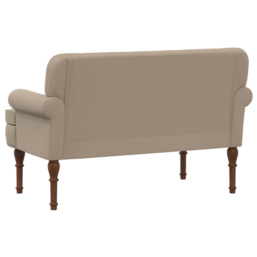 Loungebank met knopencomfort Cappuccino 120 x 65 x 77 cm
