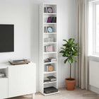 CD Kast Wit 33 x 23,5 x 175 cm Bewerkt hout