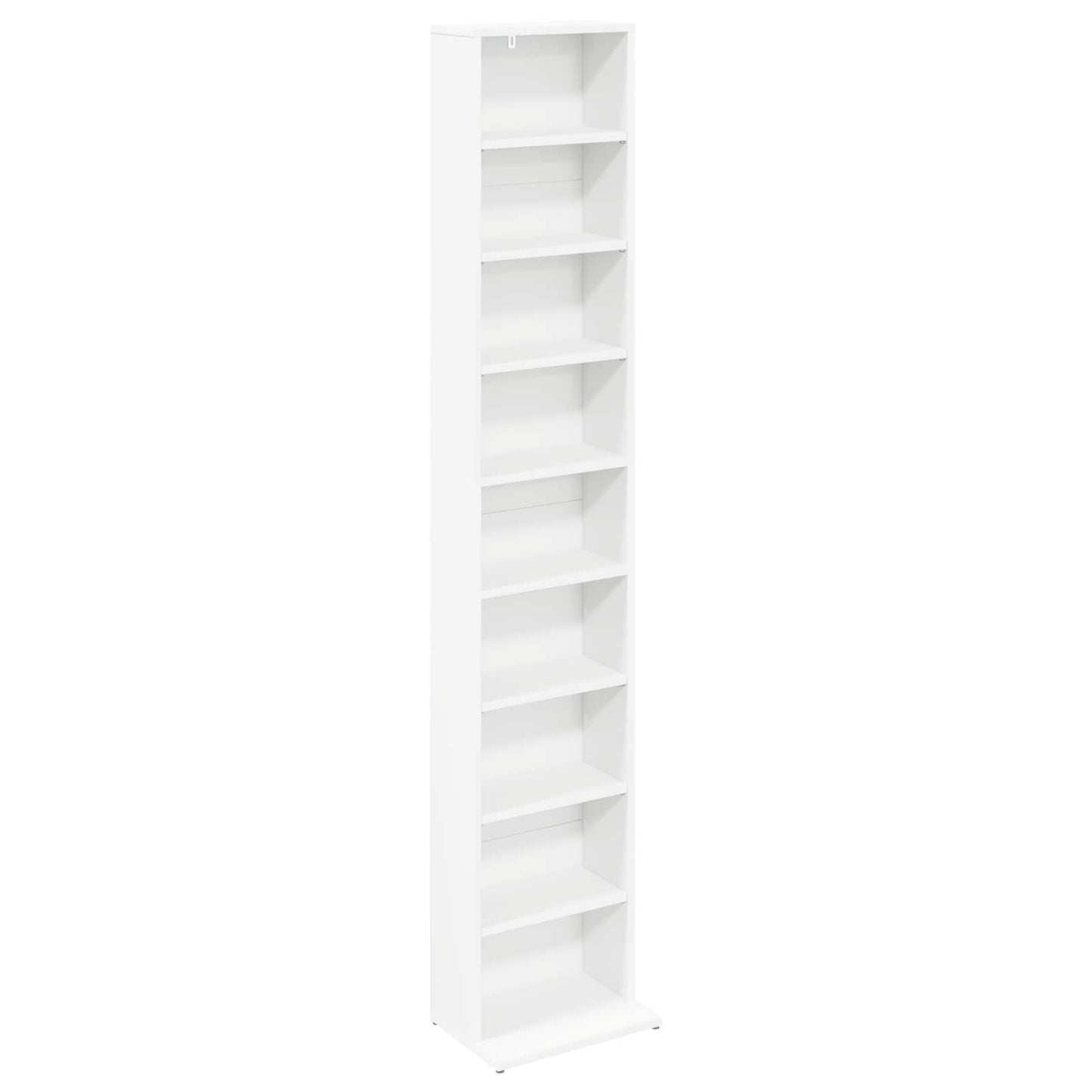 CD Kast Wit 33 x 23,5 x 175 cm Bewerkt hout