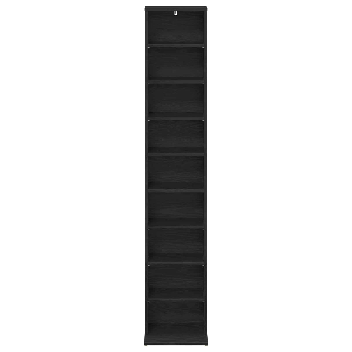 CD Kast Zwart eiken 33 x 23,5 x 175 cm Bewerkt hout