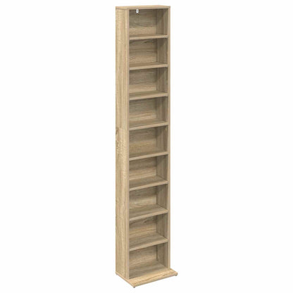 CD Kast Sonoma Eiken 33 x 23,5 x 175 cm Bewerkt hout