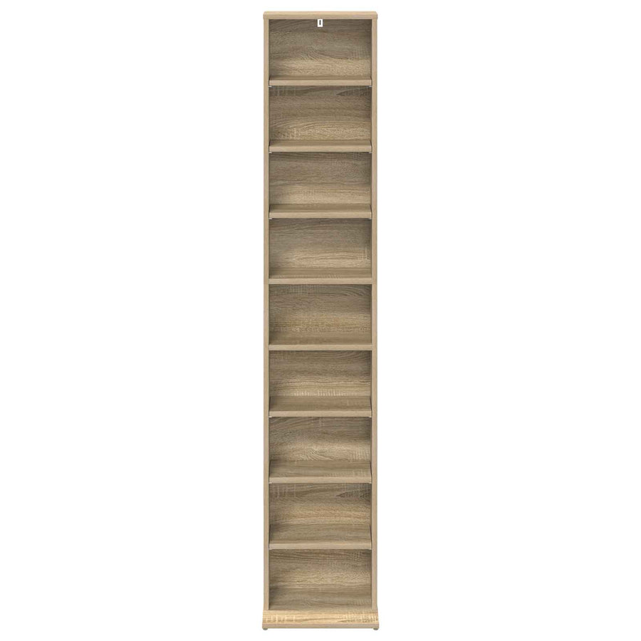 CD Kast Sonoma Eiken 33 x 23,5 x 175 cm Bewerkt hout
