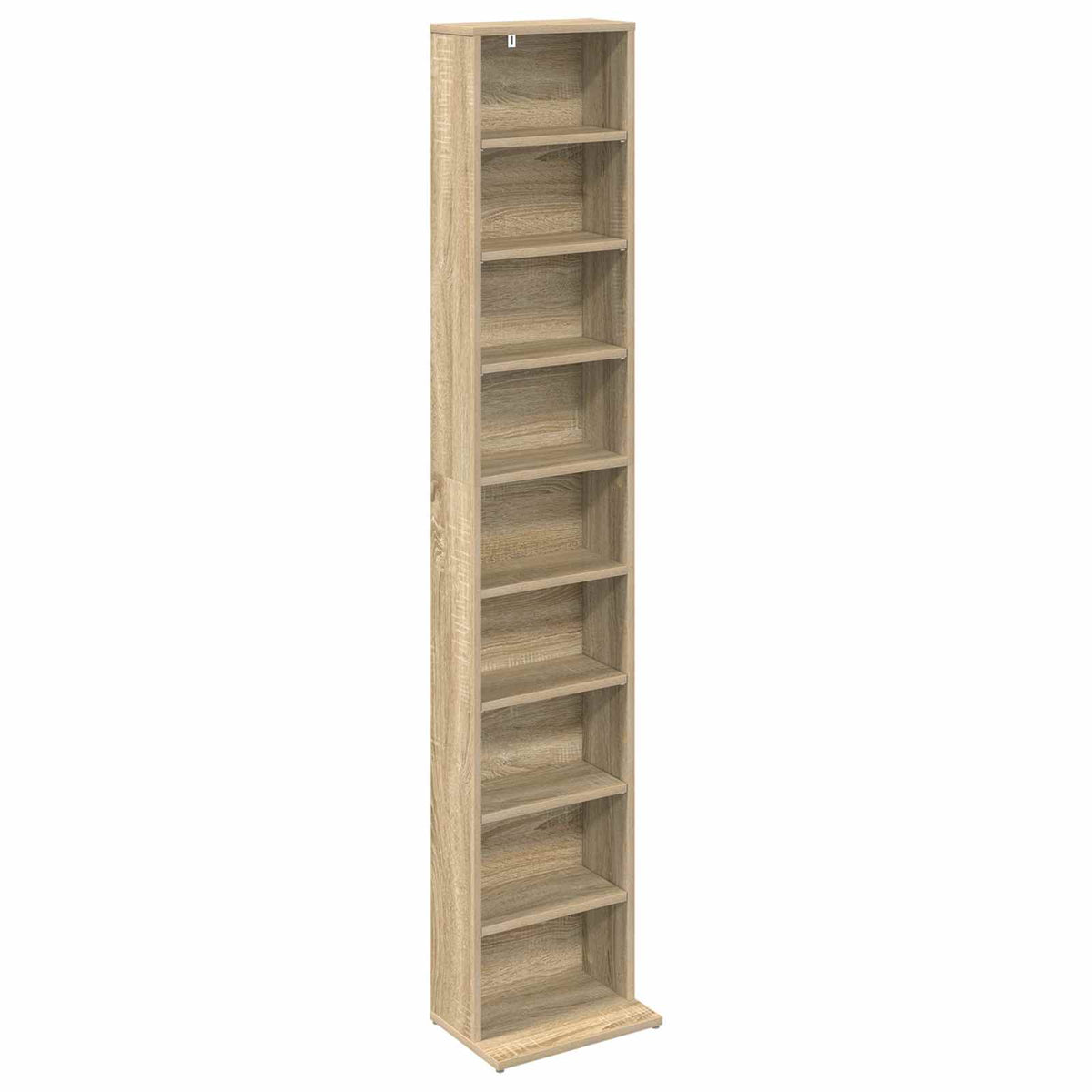 CD Kast 2 st Sonoma Eiken 33 x 23,5 x 175 cm Bewerkt hout